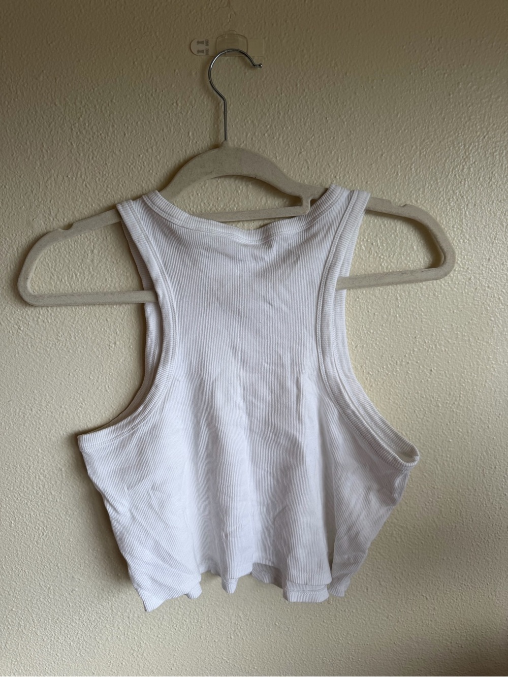 Maeve White Ribbed Tank Top - Picture 3 of 3
